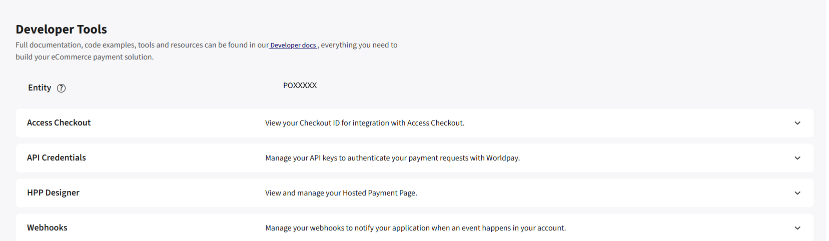 Dashboard entity example screenshot